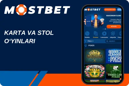 Karta va stol o‘yinlari — poker, blackjack va boshqa klassik o‘yinlar, O‘zbekiston foydalanuvchilari uchun qulay interfeys