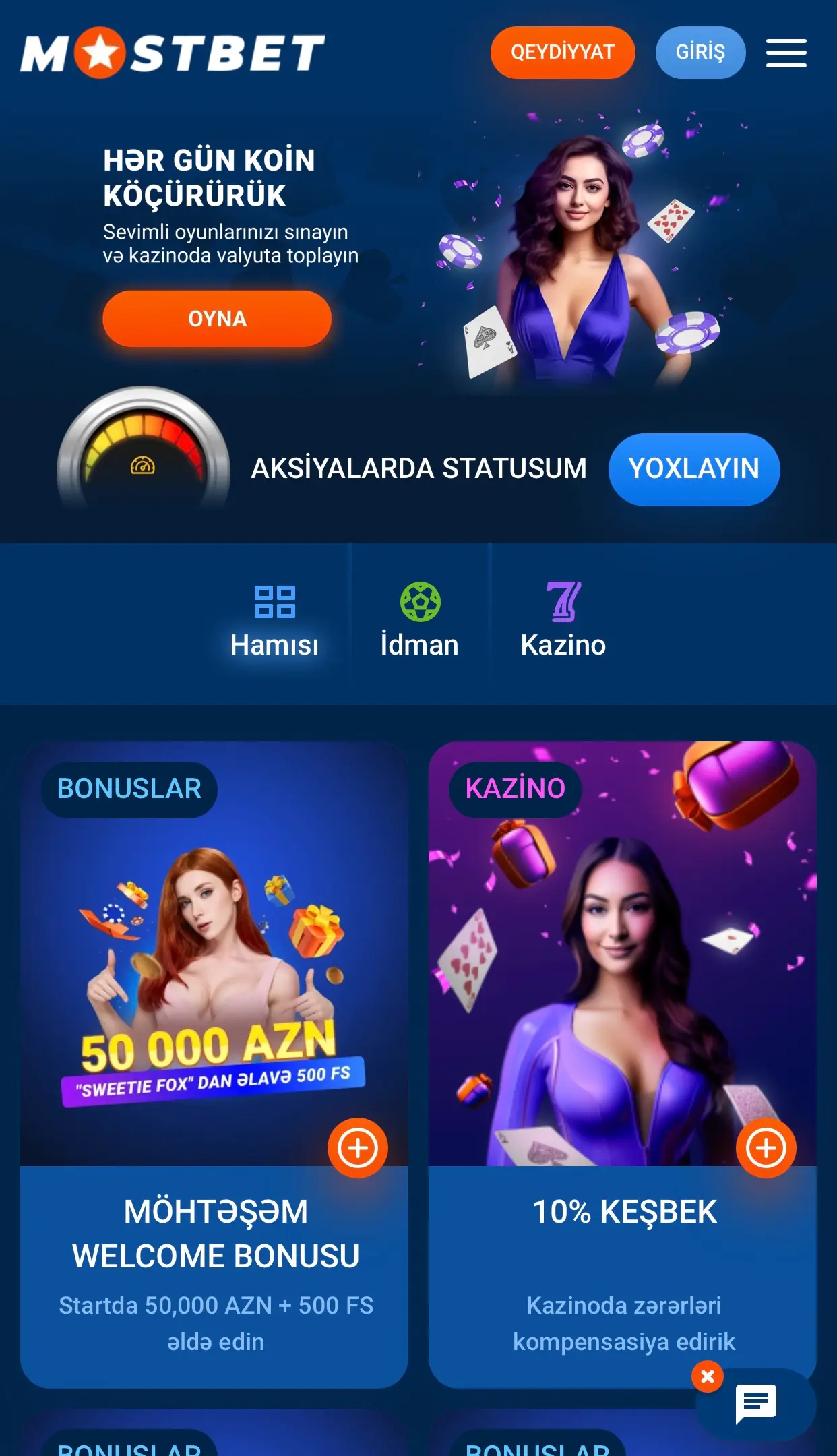 Mostbet bonuslar -