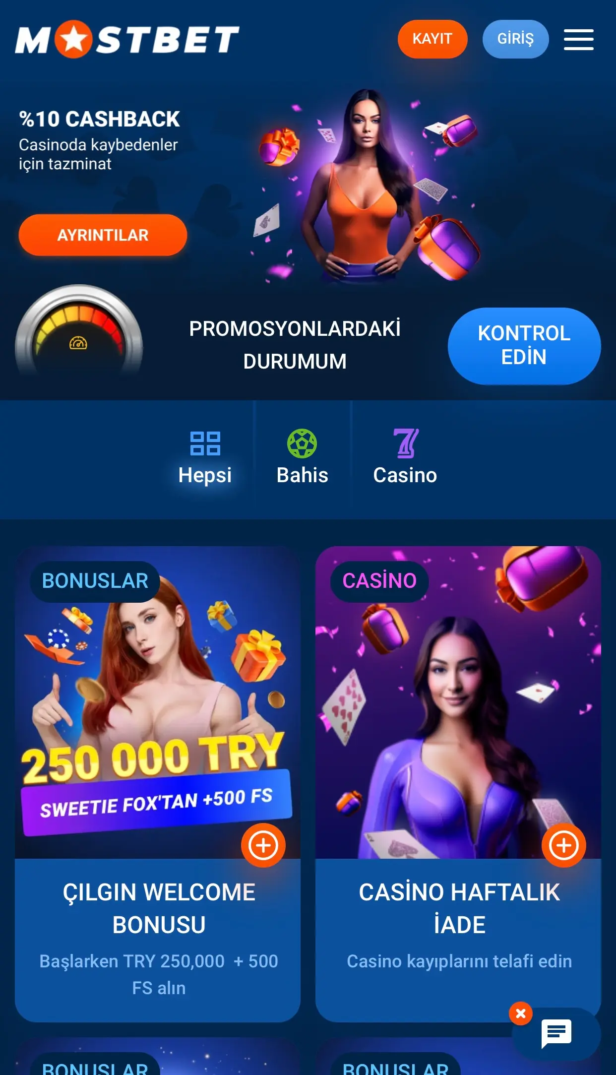 Mostbet ana sayfa, canlı bahis ve casino promosyonları