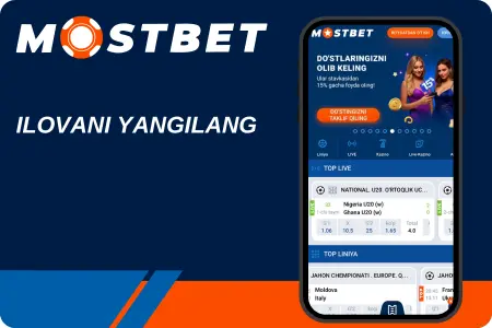 Yangi ilova, jonli tikishlar va kazino o‘yinlari, O‘zbekiston uchun moslashtirilgan.